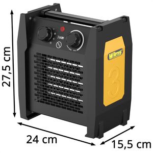 Produktbild für Heizlüfter Wilms CH 3000, mit 3 Stufen bis 3000 Watt