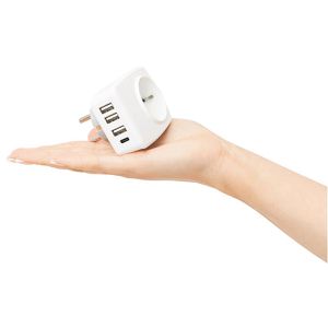 Produktbild für Steckdosenadapter Böttcher-AG weiß