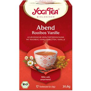 Tee YogiTea Abend Tee Rooibos Vanille, Kräuterteemischung, BIO