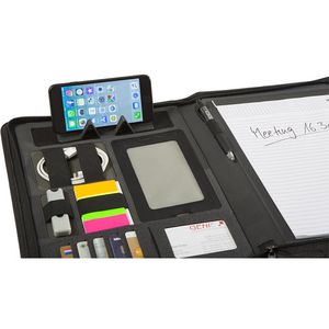 Produktbild für Schreibmappe Genie 12668, München, schwarz, Nylon
