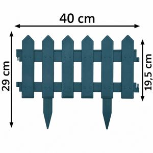 Produktbild für Rasenkante vidaXL 48617, grün, UV-beständig, flexibel