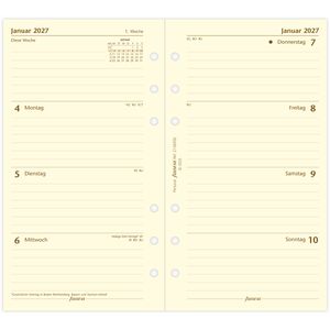 Produktbild für Kalendereinlagen Filofax 27-68458, Cotton Cream, Jahr 2027