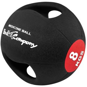 Medizinball Bad-Company mit Doppelgriff, 8 kg