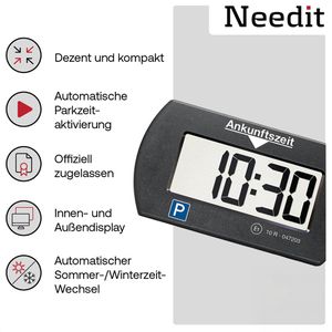 Produktbild für Parkscheibe Needit Park Mini 3011, elektronisch