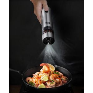 Produktbild für Gewürzmühle LEBENLANG mit Licht, Höhe 22 cm