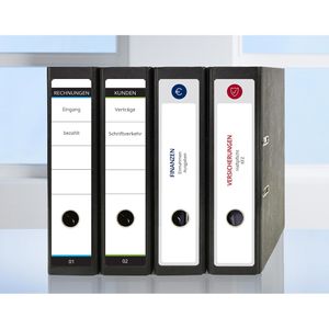 Produktbild für Rückenschilder Zweckform L4759-10, weiß