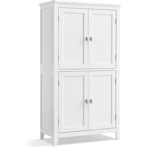 Badschrank Vasagle BBC552P31, mit 4 Füßen, weiß
