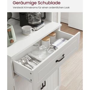 Produktbild für Küchenschrank Vasagle LSC361W21V1, weiß, (BxH) 73 x 180 cm