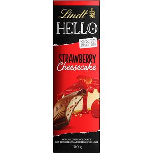 Produktbild für Tafelschokolade Lindt HELLO Strawberry Cheesecake