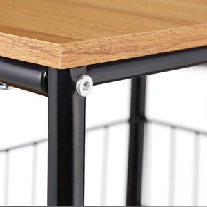 Produktbild für Küchenwagen Relaxdays 10031524 hellbraun / schwarz