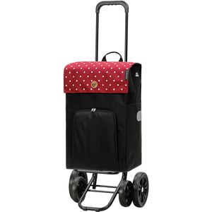 Produktbild für Einkaufstrolley Andersen Quattro Shopper Malit, rot, klappbar