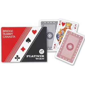 Piatnik Kartenspiel 2197, Standard Romme, ab 8 Jahre, 2-6 Spieler, Französisches Bild