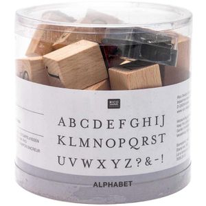 Motivstempel Rico-Design ABC, aus Holz