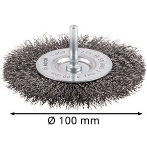 Produktbild für Drahtbürste Bosch 1609200273, Scheibenbürste Ø 100mm