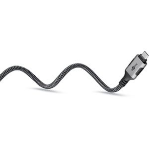 Produktbild für Netzwerkkabel Goobay 70696, schwarz, silber
