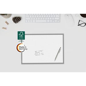 Produktbild für Schreibunterlage Sigel HO265, Squared, weiß / grau