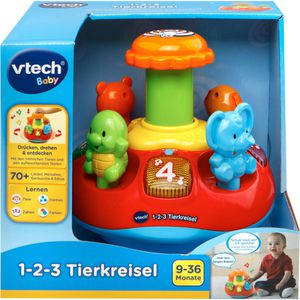 Produktbild für Lernspielzeug vtech 186304, 1-2-3 Tierkreisel