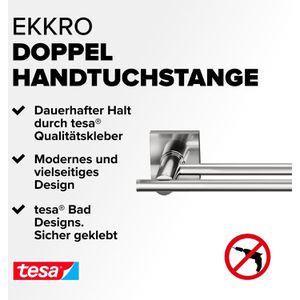 Produktbild für Handtuchhalter Tesa Ekkro 40626, silber