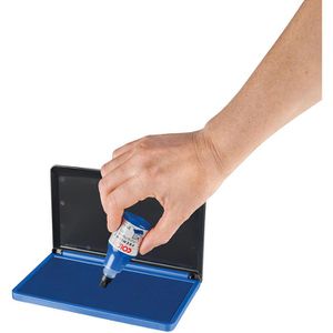 Produktbild für Stempelfarbe Colop 801 Premium, wasserbasiert, blau