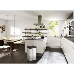 Produktbild für Mülleimer Hailo Big-Box Swing L, silber