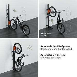 Produktbild für Fahrrad-Wandhalterung myWall HR17L, automatischer Fahrradlift
