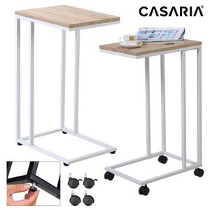 Produktbild für Beistelltisch CASARIA 108648, eiche, aus Holz / Metall