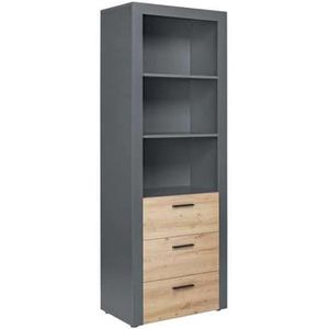 Produktbild für Kombischrank Inter-Link Corbeto, 17203510, eiche / anthrazit