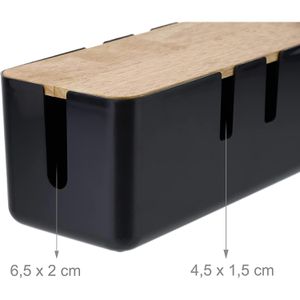 Produktbild für Kabelbox Relaxdays 10041602, aus Kunststoff