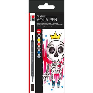Produktbild für Aquarellstifte Marabu Aqua Pen Graphix, Bubblegum