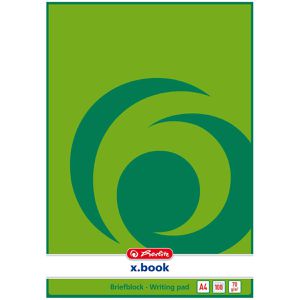 Produktbild für Briefblock Herlitz 732404 x-book, A4