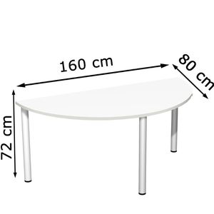Produktbild für Besprechungstisch Geramöbel S-710713-WS, Halbkreis