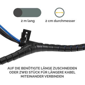 Produktbild für Kabelschlauch Fellowes 99439, schwarz