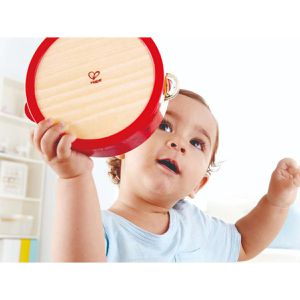Produktbild für Kinder-Musikinstrument Hape Bunter Tamburin E0607