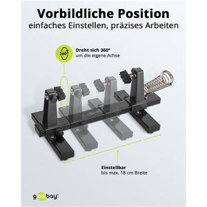 Produktbild für Löthilfe Goobay 76559, Platinenhalter
