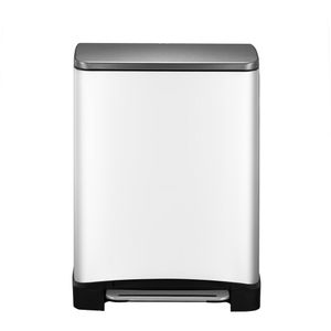 Produktbild für Mülleimer EKO E-Cube, VB 926846, matt weiß