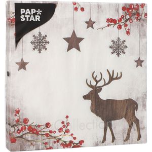 Produktbild für Servietten Papstar 37220 X-Mas Deer