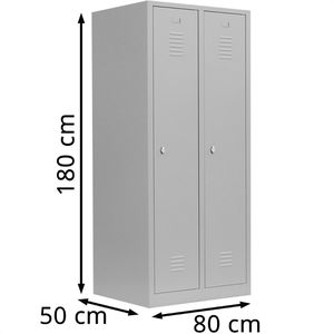 Produktbild für Spind Lüllmann 515120, lichtgrau
