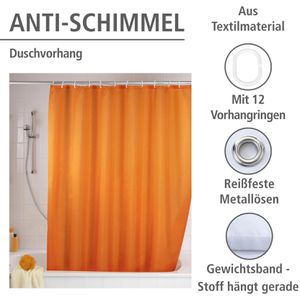 Produktbild für Duschvorhang Wenko Anti-Schimmel Uni, 180 x 200 cm