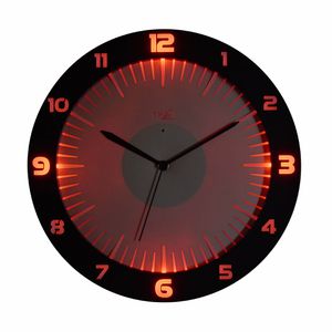 Produktbild für Wanduhr TFA 60.3553.10 Lumoclock, Kunststoff, analog, Funkuhr