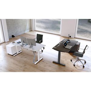 Produktbild für Schreibtisch Kerkmann Move boost 4 weiß/ anthrazit