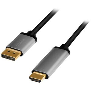 Displayport-Kabel LogiLink CDA0107, 4K UHD, DP 1.2