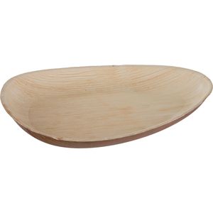 Produktbild für Einwegteller Biozoyg Tropfenform, Palmblatt