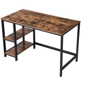 Produktbild für Schreibtisch Vasagle LWD47X, braun / schwarz