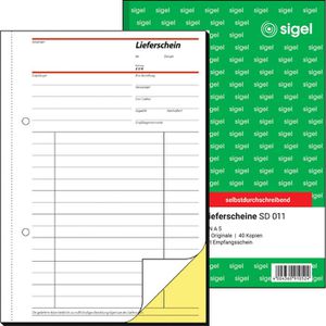 Sigel SD 011 Lieferscheinbuch A5