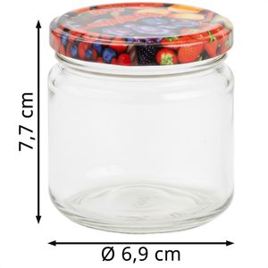 Produktbild für Einmachglas Böttcher-AG Obstdekor, mit Schraubdeckel