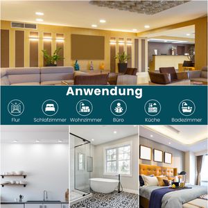 Produktbild für LED-Einbaustrahler Luxula LX300100, warm-kaltweiß