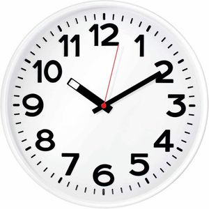 Wanduhr Eurotime 82321, Kunststoff, analog, Quarzuhr