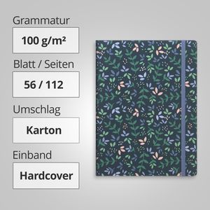 Produktbild für Notizbuch Filofax Garden Dusk, 115114, Karton Hardcover