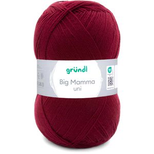 Häkelgarn Gründl 2611-138 Big Mamma uni, kirschrot