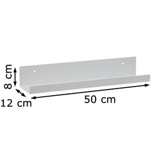 Produktbild für Wandregal jankurtz JILL, 491850, weiß